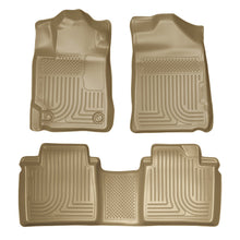 Load image into Gallery viewer, Husky Liners 07-11 Toyota Camry (All) WeatherBeater Combo Tan Floor Liners (One Piece for 2nd Row) Floor Mats - Rubber Husky Liners
