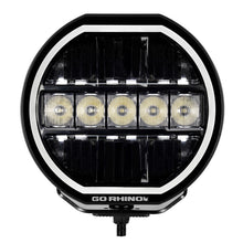 Load image into Gallery viewer, Go Rhino Xplor Blackout Series Maxline LED Hi/Low Beam w/Multi DRL (Surface Mount) 7in. - Blk Light Bars &amp; Cubes Go Rhino   
