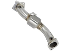 Load image into Gallery viewer, aFe Twisted Steel Down-Pipe Catted 13-16 Cadillac ATS L4-2.0L (t) Downpipes aFe
