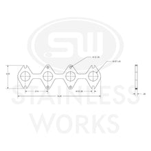 Load image into Gallery viewer, Stainless Works Small Block Ford 4.6L 3V Round Port Header 304SS Exhaust Flanges 1-5/8in Primaries Flanges Stainless Works
