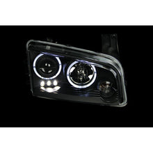 Load image into Gallery viewer, ANZO 2006-2010 Dodge Charger Projector Headlights w/ Halo Black Headlights ANZO
