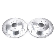 Power Stop 07-15 Mazda CX-9 Rear Evolution Drilled & Slotted Rotors - Pair Brake Rotors - Slot & Drilled PowerStop   