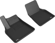 3D MAXpider 2021 Tesla Model Y Kagu 1st Row Floormat - Black Floor Mats - Rubber 3D MAXpider   