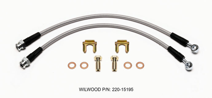 Wilwood Flexline Kit Rear C6 Corvette (non-Z06) Brake Line Kits Wilwood