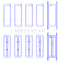 Load image into Gallery viewer, King Nissan KA-24DE (Size 0.25 Oversized) Performance Main Bearing Set Bearings King Engine Bearings
