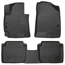 Load image into Gallery viewer, Husky Liners 2014-2016 Hyundai Elantra WeatherBeater Combo Black Floor Liners Floor Mats - Rubber Husky Liners
