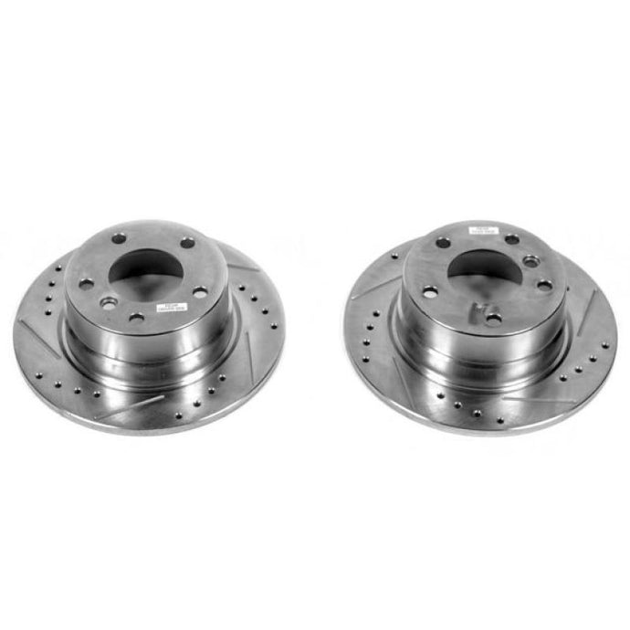 Power Stop 03-05 BMW Z4 Rear Evolution Drilled & Slotted Rotors - Pair Brake Rotors - Slot & Drilled PowerStop