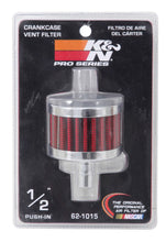 Load image into Gallery viewer, K&amp;N Steel Base Chrome Top Crankcase Vent Filter 1/2in. Vent / 2in. OD / 1-1/2in. Height Air Filters - Universal Fit K&amp;N Engineering   
