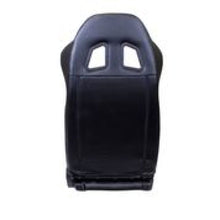 Load image into Gallery viewer, NRG Reclinable Sport Seats (Pair) PVC Leather w/NRG Logo - Black w/White Stitching Reclineable Seats NRG
