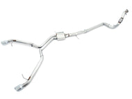 AWE Tuning Audi B9 A4 Track Edition Exhaust Dual Outlet - Chrome Silver Tips (Includes DP) Catback AWE Tuning   