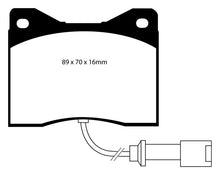 Load image into Gallery viewer, EBC 78-82 BMW M1 3.5 Yellowstuff Front Brake Pads Brake Pads - Performance EBC   
