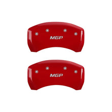 Load image into Gallery viewer, MGP Rear set 2 Caliper Covers Engraved Rear MGP Red finish silver ch Caliper Covers MGP
