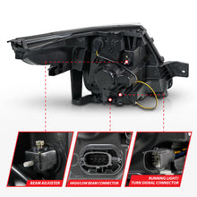 Load image into Gallery viewer, ANZO 11-15 Ford Explorer Projector Headlights w/ Light Bar Chrome Housing w/ Amber light Headlights ANZO
