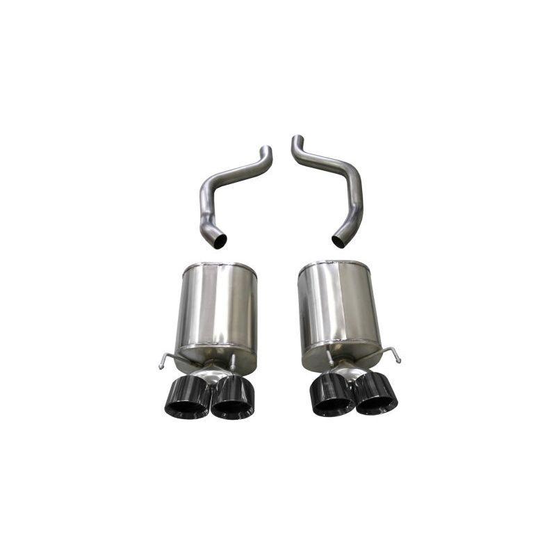 Corsa 2005-2007 Chevrolet Corvette (C6) 6.0L/6.2L Black Sport Axle-Back Exhaust w/4.5in Tips Axle Back CORSA Performance