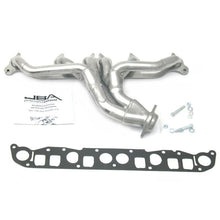 Load image into Gallery viewer, JBA 91-99 Jeep 4.0L 1-1/2in Primary Silver Ctd Cat4Ward Header Headers &amp; Manifolds JBA
