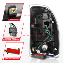 Load image into Gallery viewer, ANZO 1997-2004 Dodge Dakota LED Taillights Black Housing Clear Lens Pair Tail Lights ANZO
