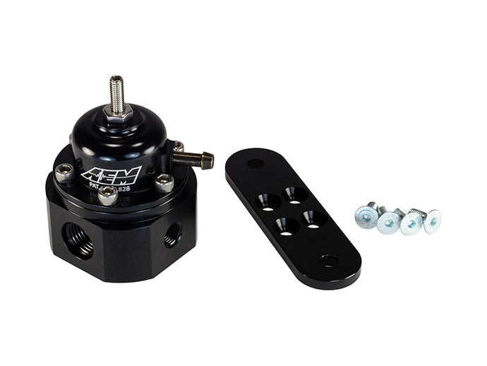 AEM Universal Black Adjustable Fuel Pressure Regulator Fuel Pressure Regulators AEM
