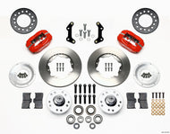 Wilwood Forged Dynalite Front Kit 11.00in Red 73-80 CDP A B E & F Body Big Brake Kits Wilwood