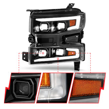 Load image into Gallery viewer, ANZO 19-22 Chevrolet Silverado 1500 LED Proj HL w/Lgt Bar SwBk Seq. Blk w/In. Light - Passenger Side Headlights ANZO
