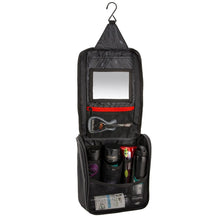 Load image into Gallery viewer, ARB Toiletries Bag Charcoal Finish w/ Red Highlights PVC Outer Shell Mesh Pockets Mirror Tow Straps ARB
