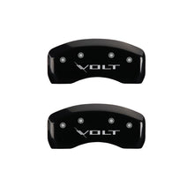 Load image into Gallery viewer, MGP 4 Caliper Covers Engraved Front &amp; Rear Volt Black finish silver ch Caliper Covers MGP
