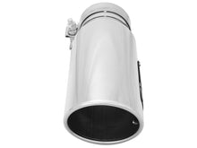 Load image into Gallery viewer, aFe MACHForce-XP 304 Stainless Steel Polished Exhaust Tip 3.5in x 4.5in Out x 12in L Clamp-On Tips aFe
