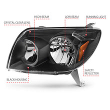 Load image into Gallery viewer, ANZO 2003-2005 Toyota 4Runner Crystal Headlights Black Headlights ANZO
