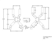 Load image into Gallery viewer, Kooks Universal 3in X-Pipe Kit X Pipes Kooks Headers
