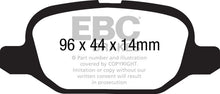 Load image into Gallery viewer, EBC 11+ Fiat 500 1.4 (ATE Calipers) Yellowstuff Rear Brake Pads Brake Pads - Performance EBC   
