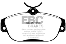 Load image into Gallery viewer, EBC 91-93 Volvo 740 2.3 (ABS) (Girling) Redstuff Front Brake Pads Brake Pads - Performance EBC   
