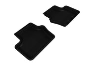 3D MAXpider 2007-2017 Jeep Compass/Patriot Kagu 2nd Row Floormats - Black Floor Mats - Rubber 3D MAXpider   