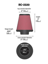 Load image into Gallery viewer, Universal Air Filter 1-13/16in FLG / 3in Bottom / 2in Top / 3in Height Air Filters - Universal Fit K&amp;N Engineering   
