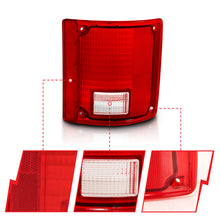 Load image into Gallery viewer, ANZO 1978-1991 Chevy Blazer Taillight Red/Clear Lens w/o Chrome Trim Fleetside (OE Replacement) Tail Lights ANZO
