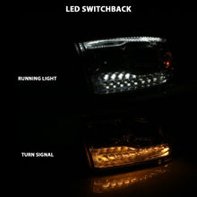 Load image into Gallery viewer, ANZO 2009-2018 Dodge Ram 1500 Projector H.L. Switchback Chrome Amber Headlights ANZO
