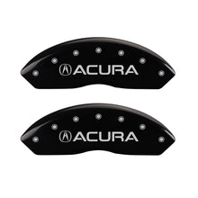 Load image into Gallery viewer, MGP 4 Caliper Covers Engraved Front &amp; Rear Acura Black finish silver ch Caliper Covers MGP
