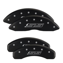 Load image into Gallery viewer, MGP 4 Caliper Covers Engraved Front &amp; Rear Bowtie Red finish silver ch Caliper Covers MGP

