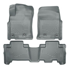 Load image into Gallery viewer, Husky Liners 2013 Toyota 4Runner WeatherBeater Grey Front &amp; 2nd Seat Floor Liners Floor Mats - Rubber Husky Liners
