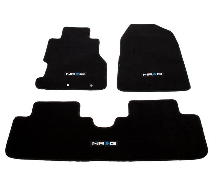 NRG Floor Mats - 02-03 Honda Civic Si 3DR Coupe (NRG Logo) - 3pc. Floor Mats Carpeted NRG