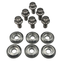 Load image into Gallery viewer, BLOX Racing New Fender Washers Kit M6 12pt - 6pc Large Diameter Silver Hardware Kits - Other BLOX Racing
