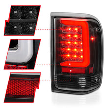Load image into Gallery viewer, ANZO 1993-1997 Ford Ranger LED Tail Lights w/ Light Bar Black Housing Clear Lens Tail Lights ANZO
