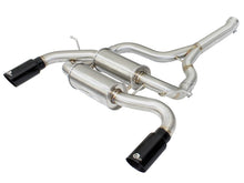 Load image into Gallery viewer, aFe MACHForce XP SS-304 Black Tip 2.5in Dia Axle Back Exhaust 12-15 BMW 335i (F30) 3.0L (t) Axle Back aFe
