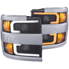 Load image into Gallery viewer, ANZO Projector Headlights 15-17 Chevrolet Silverado 2500HD / 3500HD Black w/ Chrome Rim Headlights ANZO
