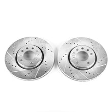 Load image into Gallery viewer, Power Stop 03-11 Saab 9-3 Front Evolution Drilled &amp; Slotted Rotors - Pair Brake Rotors - Slot &amp; Drilled PowerStop
