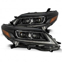 Load image into Gallery viewer, AlphaRex 11-21 Toyota Sienna LUXX LED Proj Headlights Plank Style Black w/Seq Signal/DRL Headlights AlphaRex
