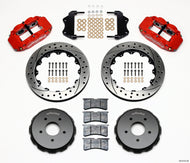 Wilwood Narrow Superlite 6R Front Hat Kit 13.06in Drilled Red 2004-2006 Pontiac GTO Big Brake Kits Wilwood