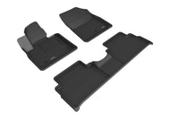 3D Maxpider 21-22 Hyundai Santa Fe 5 Seat Hybrid/Phev Kagu 1st 2nd Row Floor Mats - Rubber 3D MAXpider   