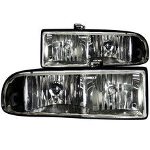 Load image into Gallery viewer, ANZO 1998-2005 Chevrolet S-10 Crystal Headlights Black Headlights ANZO
