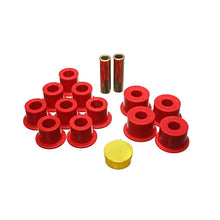 Load image into Gallery viewer, Energy Suspension 6/86-97 Nissan 720 &amp; Hardbody Pickup 2WD Red Rear Leaf Spring Bushing Set Bushing Kits Energy Suspension
