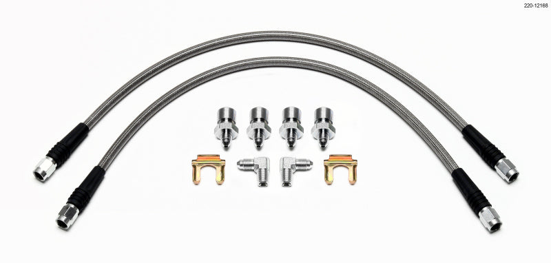 Wilwood Flexline Kit Front 1965-1969 Ford Mustang Brake Line Kits Wilwood