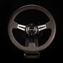 Load image into Gallery viewer, NRG Reinforced Steering Wheel (350mm / 3in. Deep) Black Leather w/ Alcantara Stitching Steering Wheels NRG
